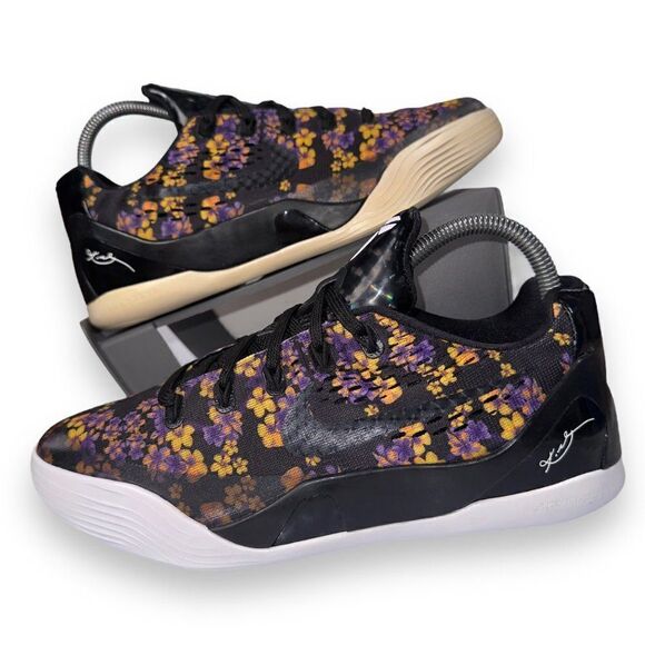 Nike Shoes - Nike Kobe 9 EM GS 'Floral' Basketball Sneakers 677619-001 Youth 6 Women's 7.5